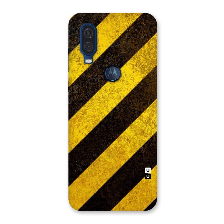 Diagonal Road Pattern Back Case for Motorola One Vision