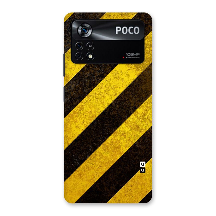 Diagonal Road Pattern Back Case for Poco X4 Pro 5G