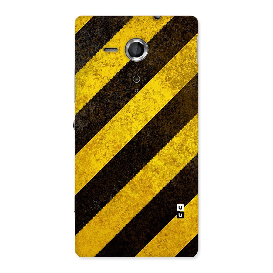 Diagonal Road Pattern Back Case for Sony Xperia SP