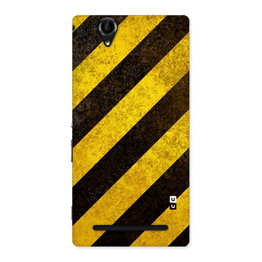 Diagonal Road Pattern Back Case for Sony Xperia T2