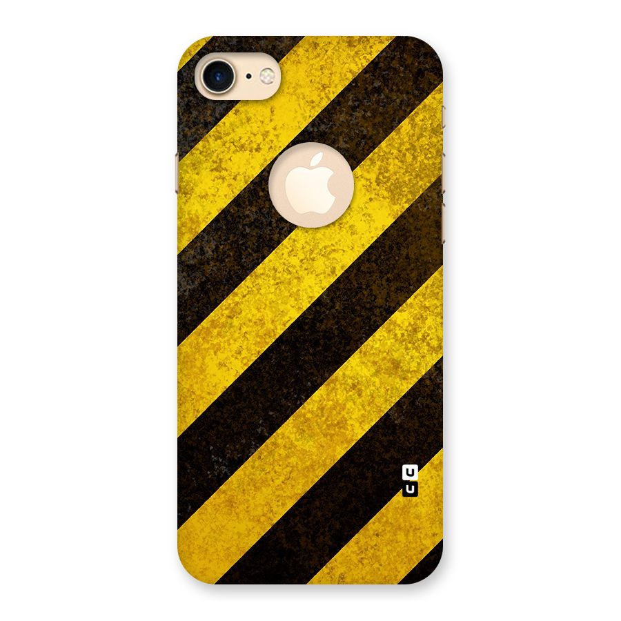 Diagonal Road Pattern Back Case for iPhone 7 Logo Cut
