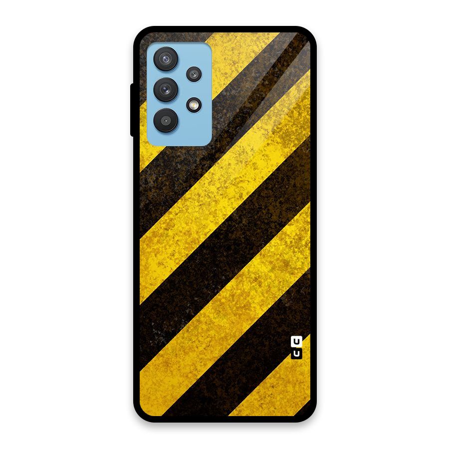 Diagonal Road Pattern Glass Back Case for Galaxy M32 5G