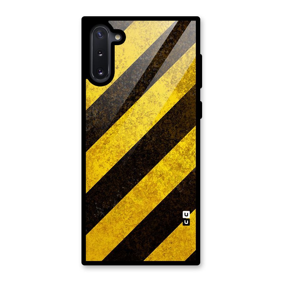 Diagonal Road Pattern Glass Back Case for Galaxy Note 10