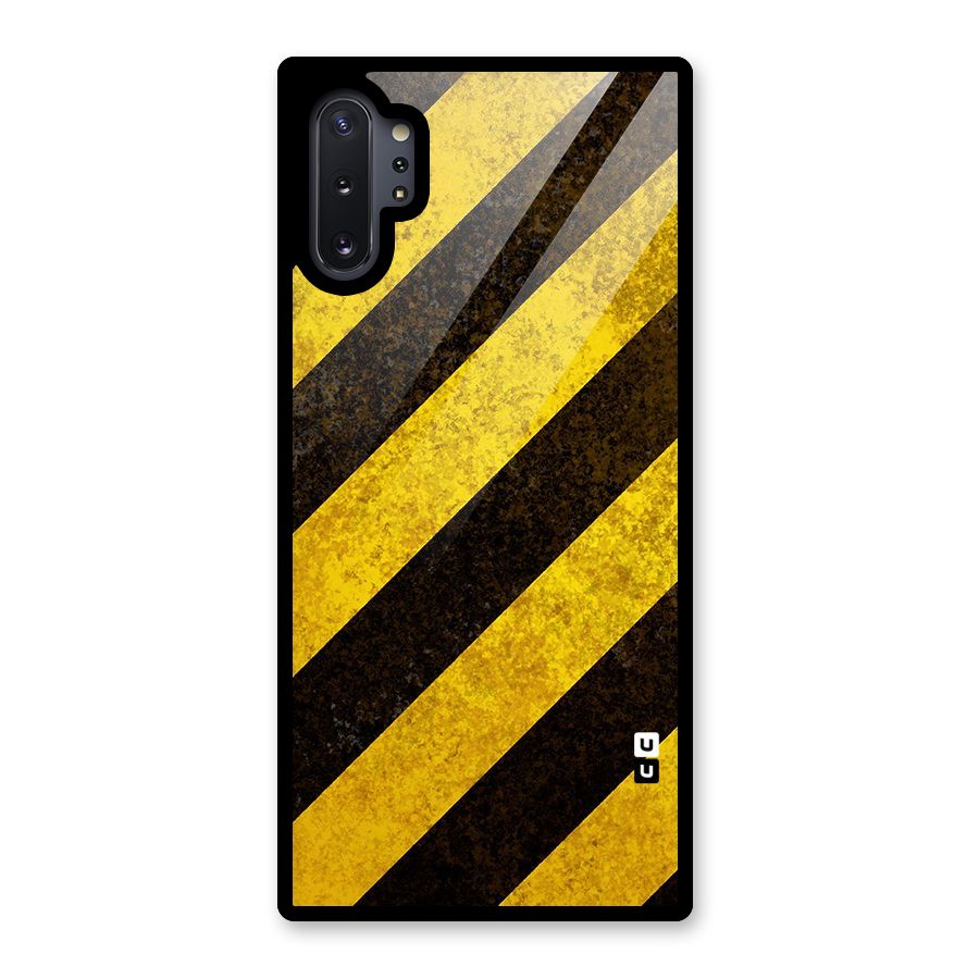 Diagonal Road Pattern Glass Back Case for Galaxy Note 10 Plus
