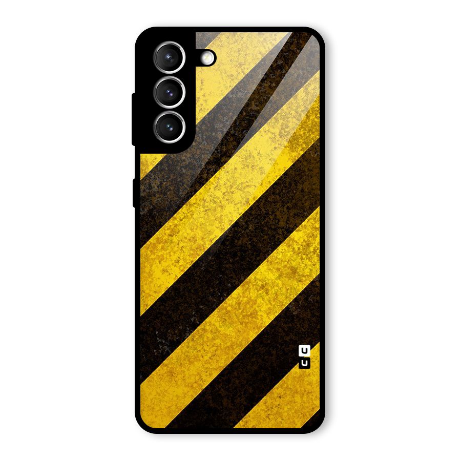 Diagonal Road Pattern Glass Back Case for Galaxy S21 5G