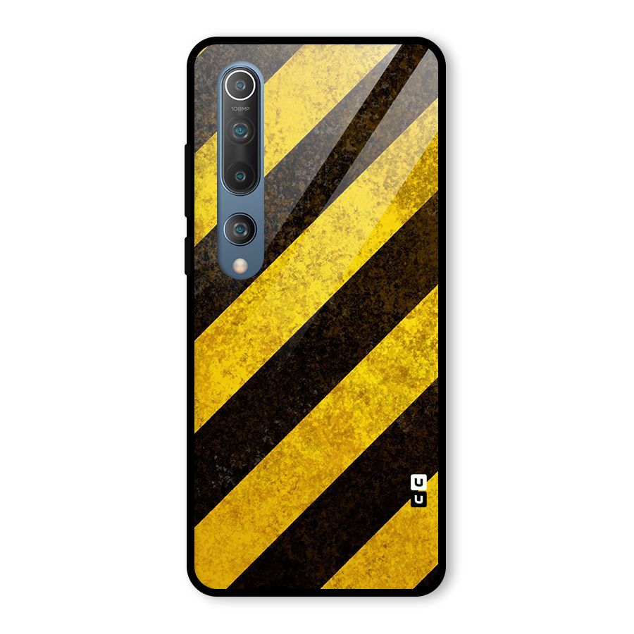 Diagonal Road Pattern Glass Back Case for Mi 10