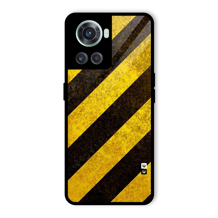 Diagonal Road Pattern Glass Back Case for OnePlus 10R
