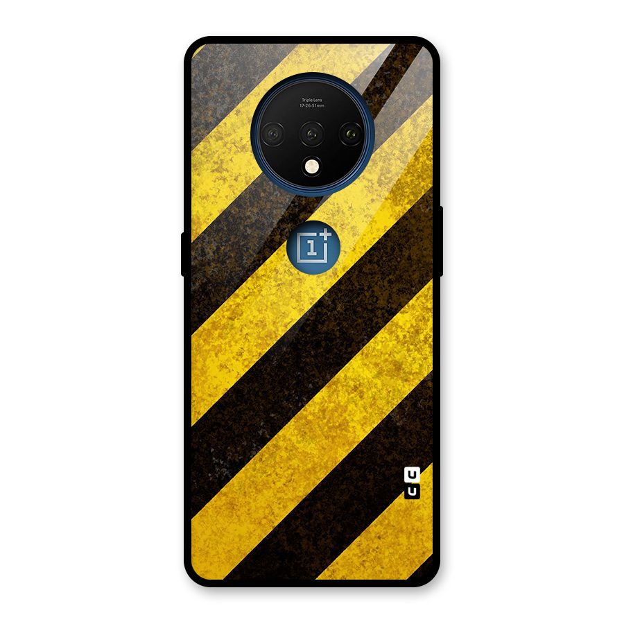 Diagonal Road Pattern Glass Back Case for OnePlus 7T