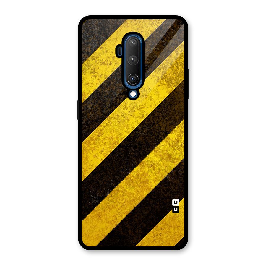Diagonal Road Pattern Glass Back Case for OnePlus 7T Pro