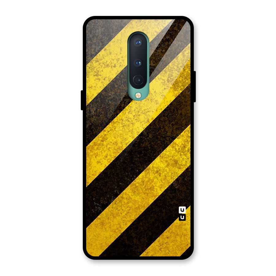 Diagonal Road Pattern Glass Back Case for OnePlus 8