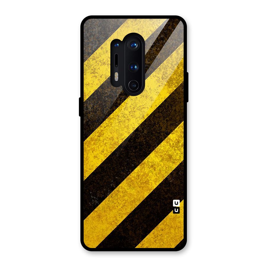 Diagonal Road Pattern Glass Back Case for OnePlus 8 Pro