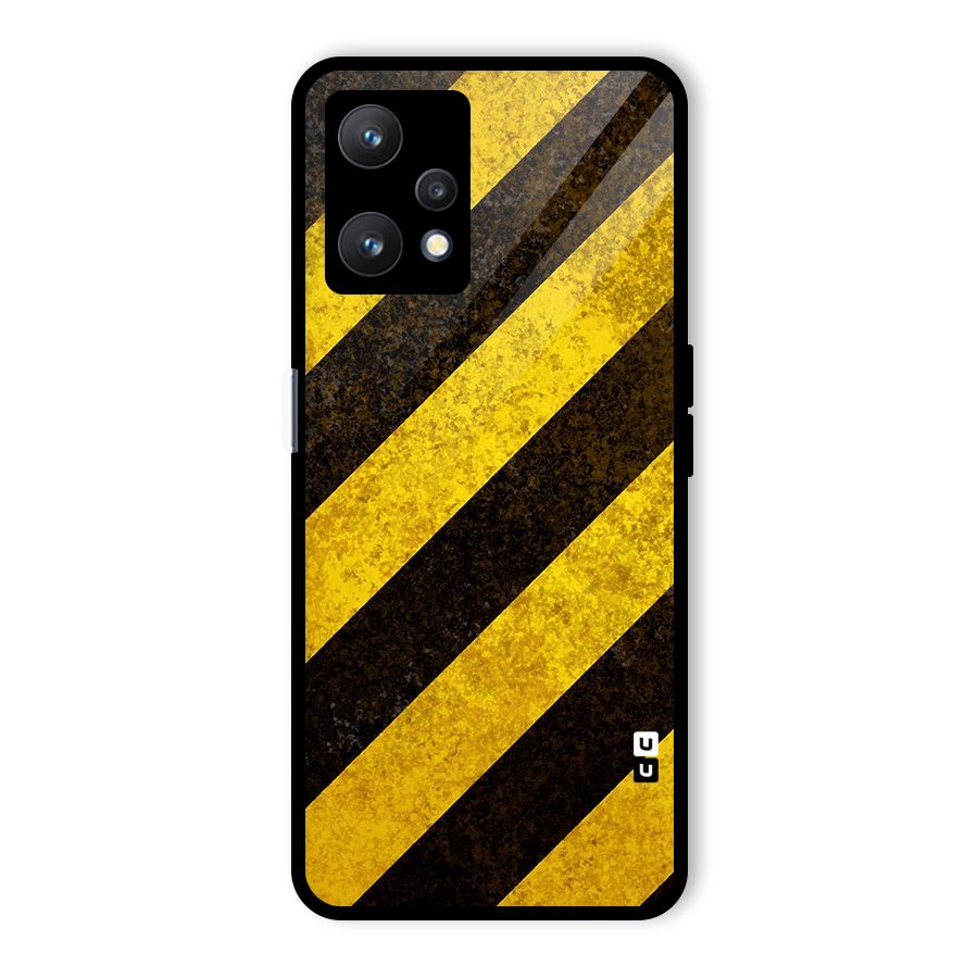 Diagonal Road Pattern Glass Back Case for Realme 9 Pro 5G