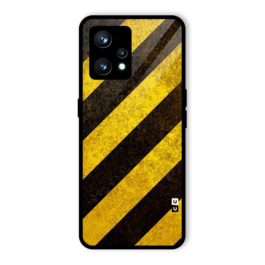 Diagonal Road Pattern Glass Back Case for Realme 9 Pro Plus 5G