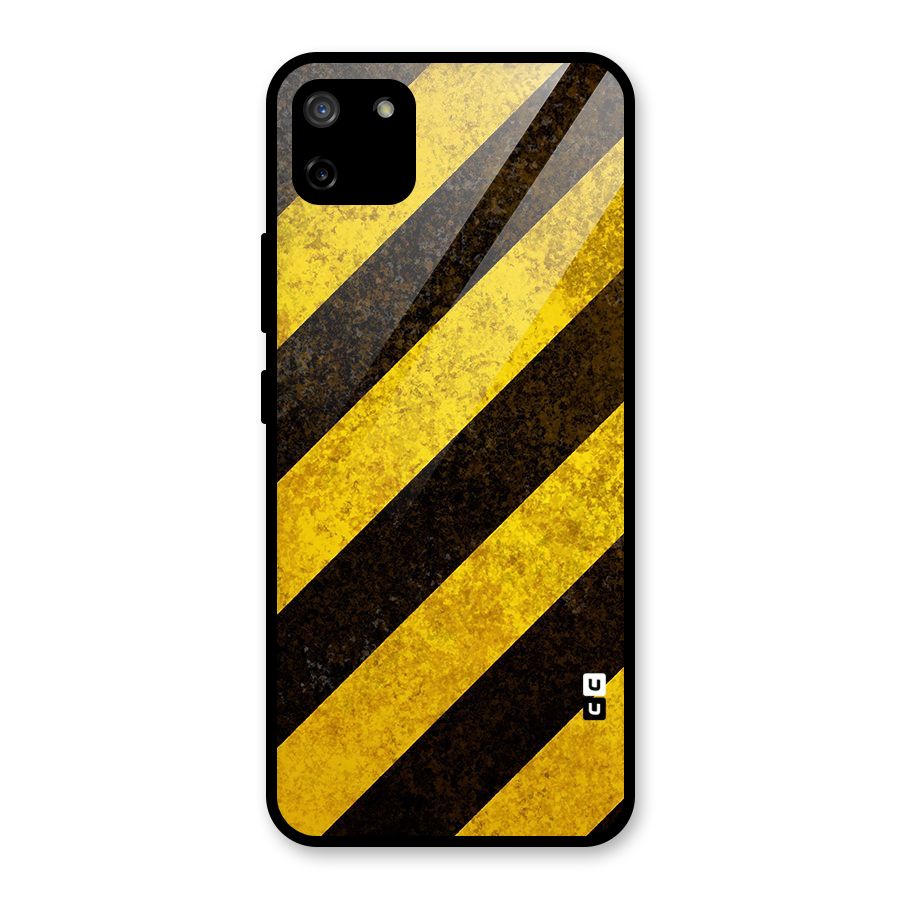 Diagonal Road Pattern Glass Back Case for Realme C11
