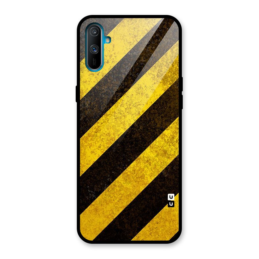 Diagonal Road Pattern Glass Back Case for Realme C3