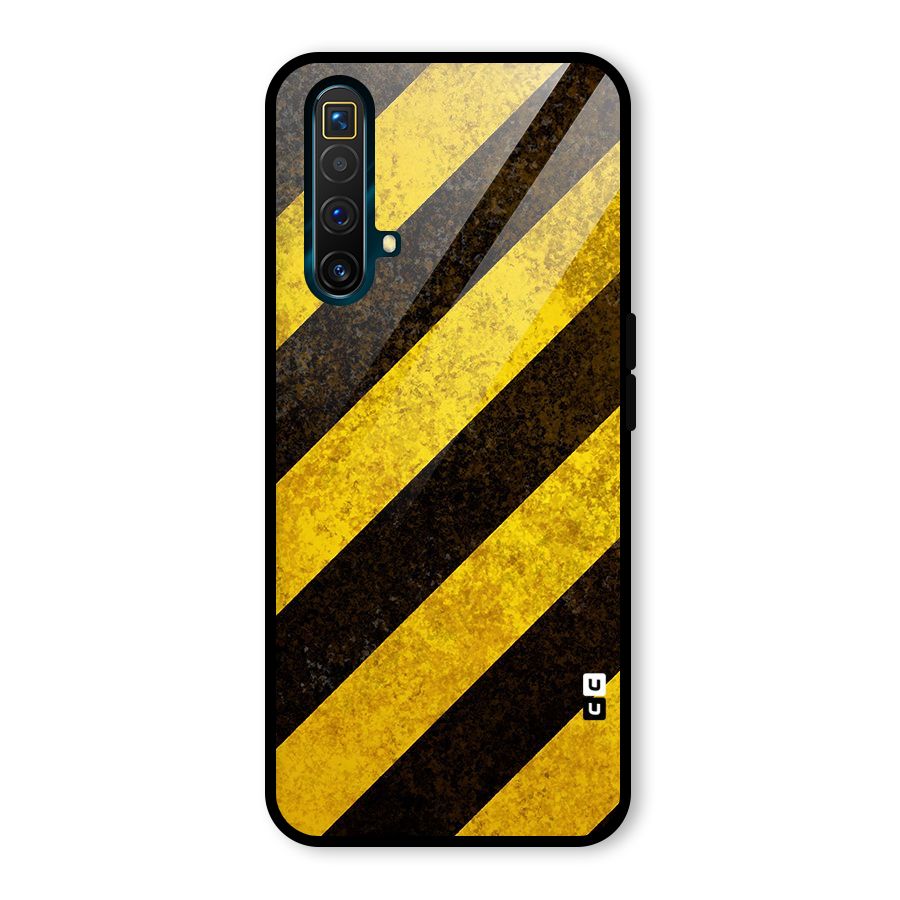 Diagonal Road Pattern Glass Back Case for Realme X3 SuperZoom