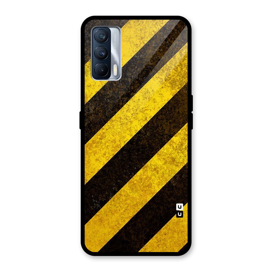 Diagonal Road Pattern Glass Back Case for Realme X7
