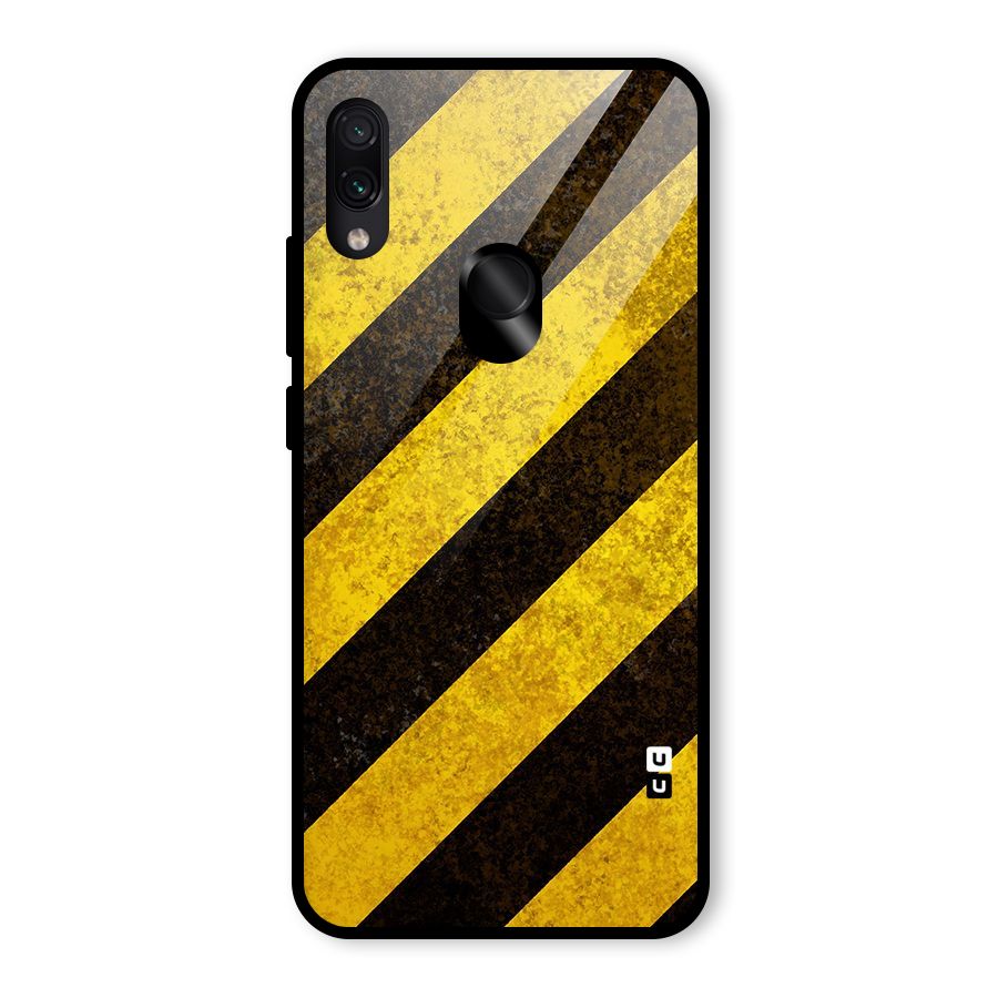 Diagonal Road Pattern Glass Back Case for Redmi Note 7S
