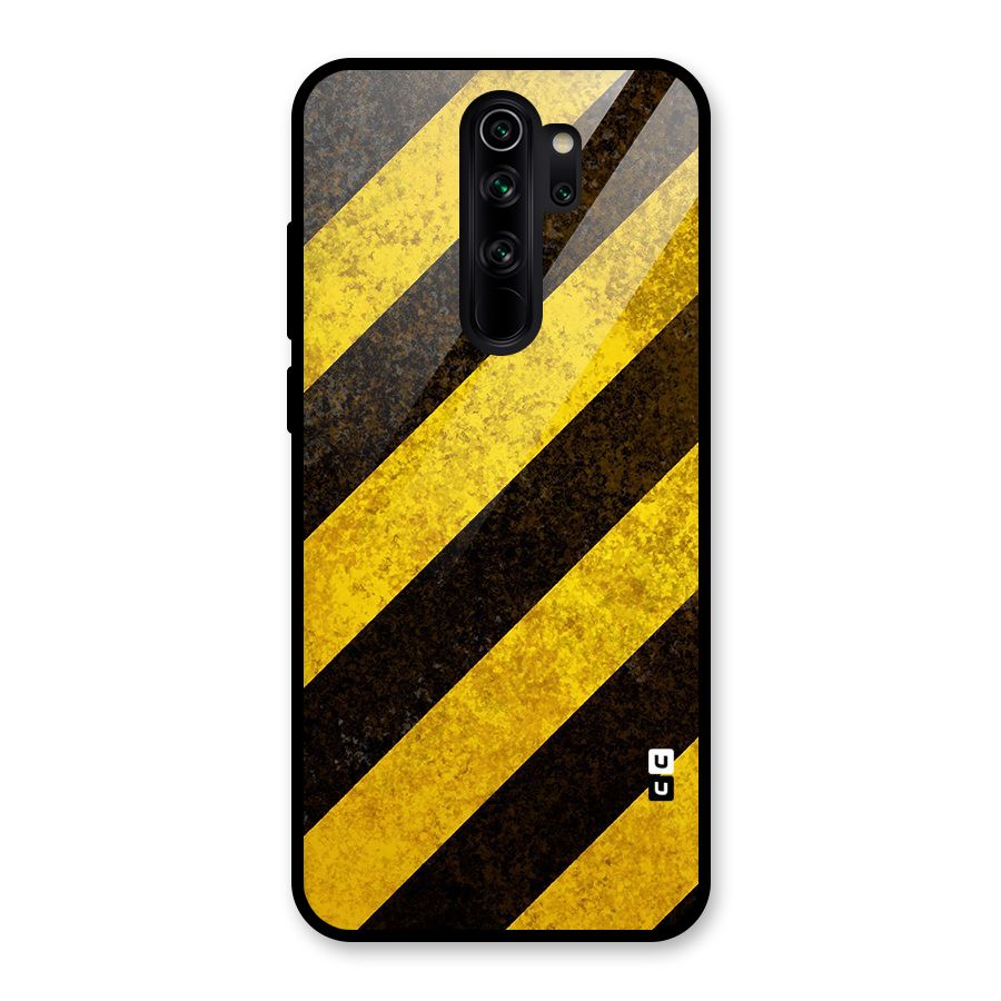 Diagonal Road Pattern Glass Back Case for Redmi Note 8 Pro