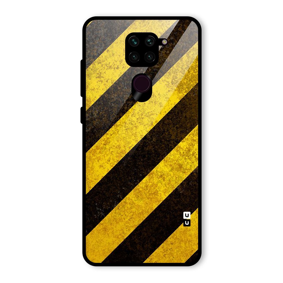 Diagonal Road Pattern Glass Back Case for Redmi Note 9