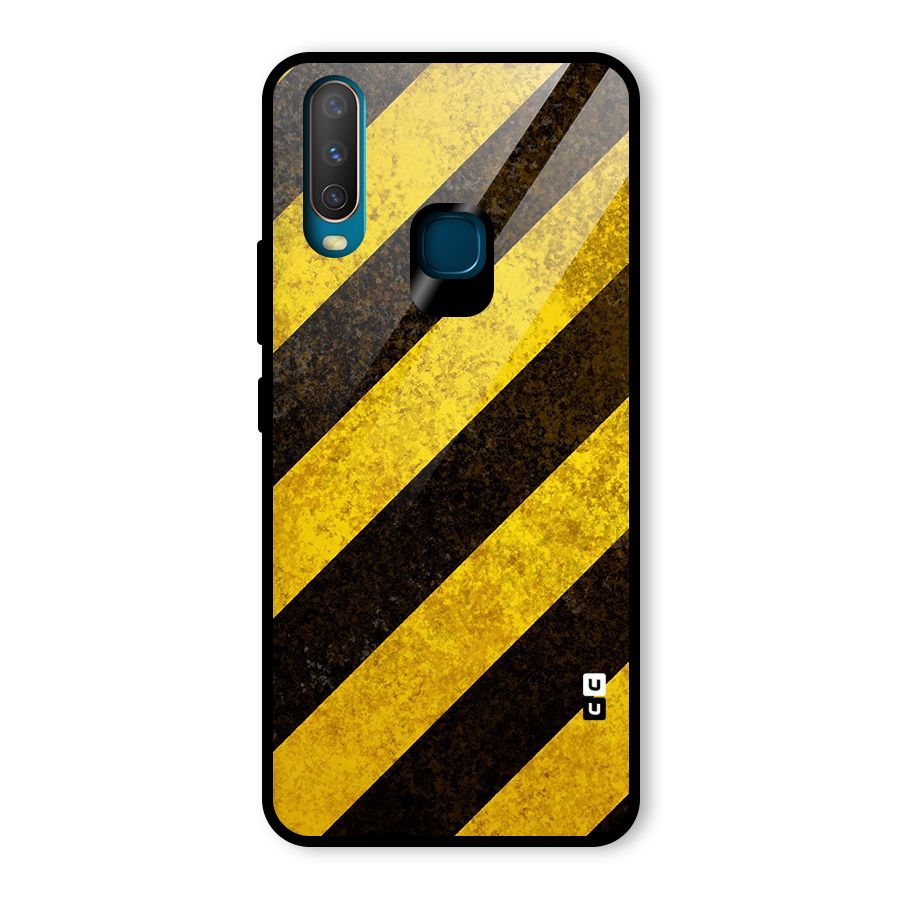 Diagonal Road Pattern Glass Back Case for Vivo U10