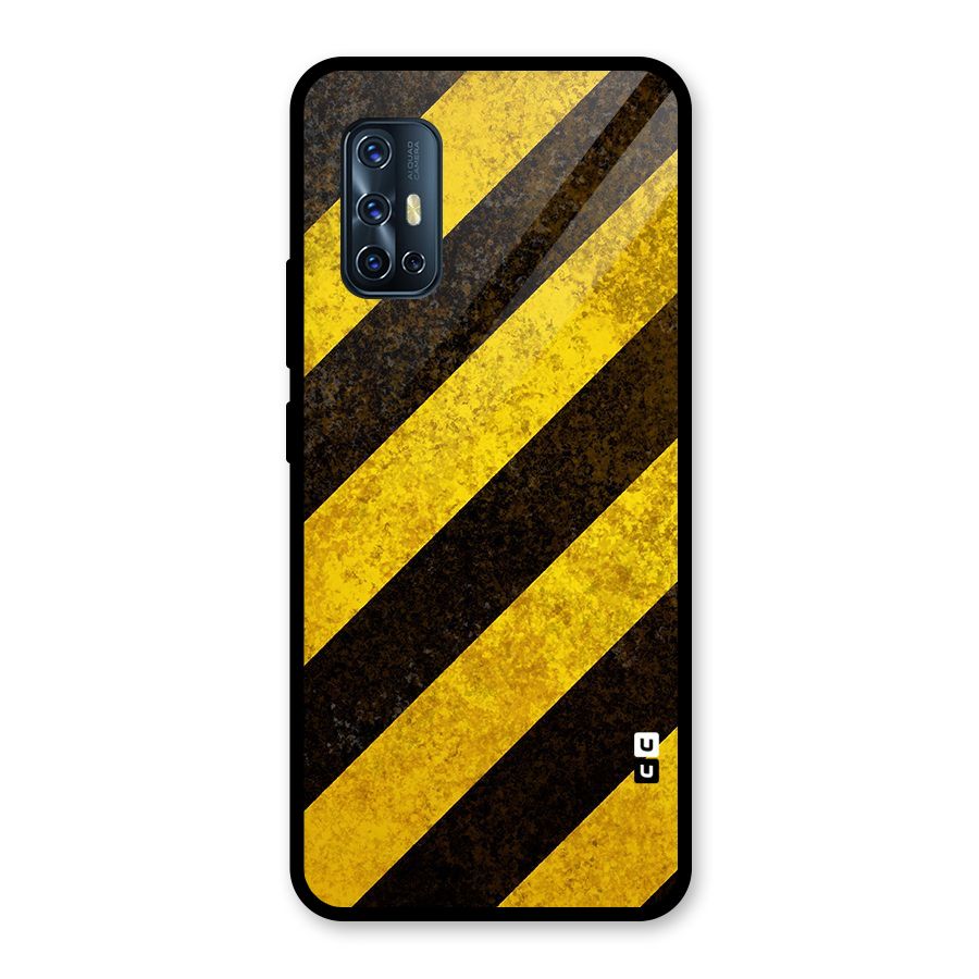 Diagonal Road Pattern Glass Back Case for Vivo V17