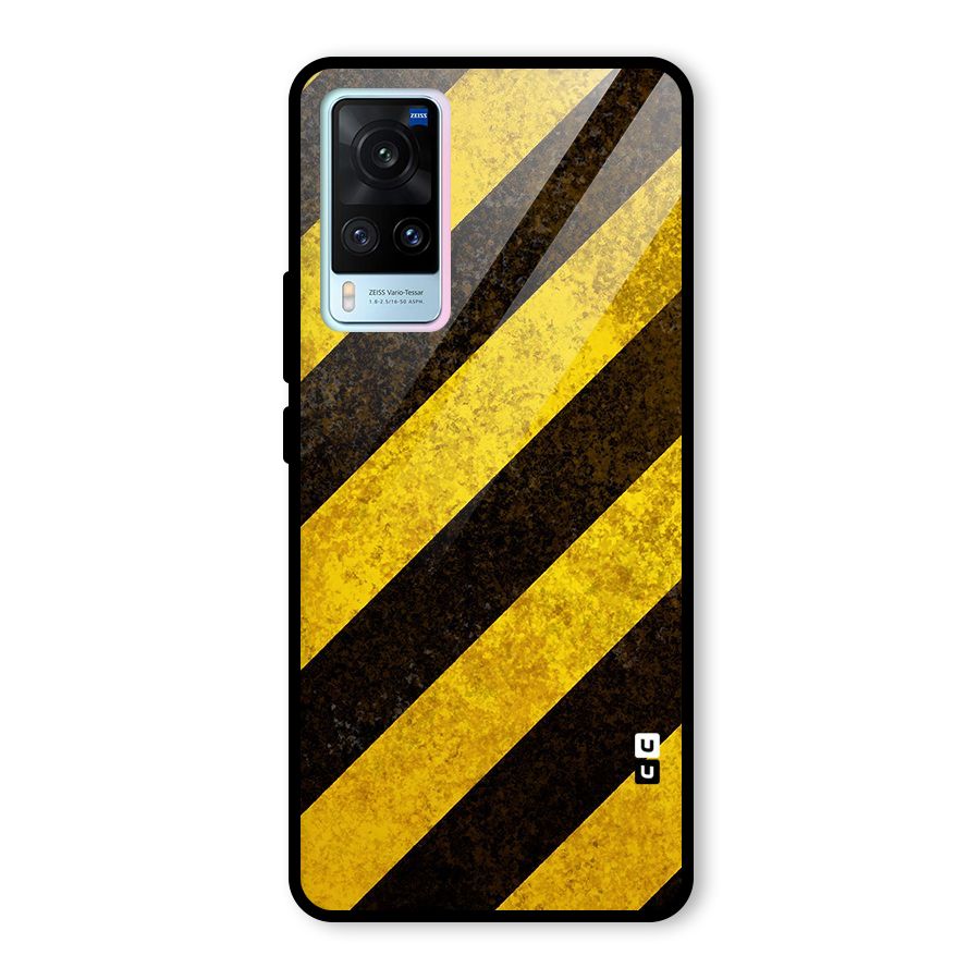 Diagonal Road Pattern Glass Back Case for Vivo X60