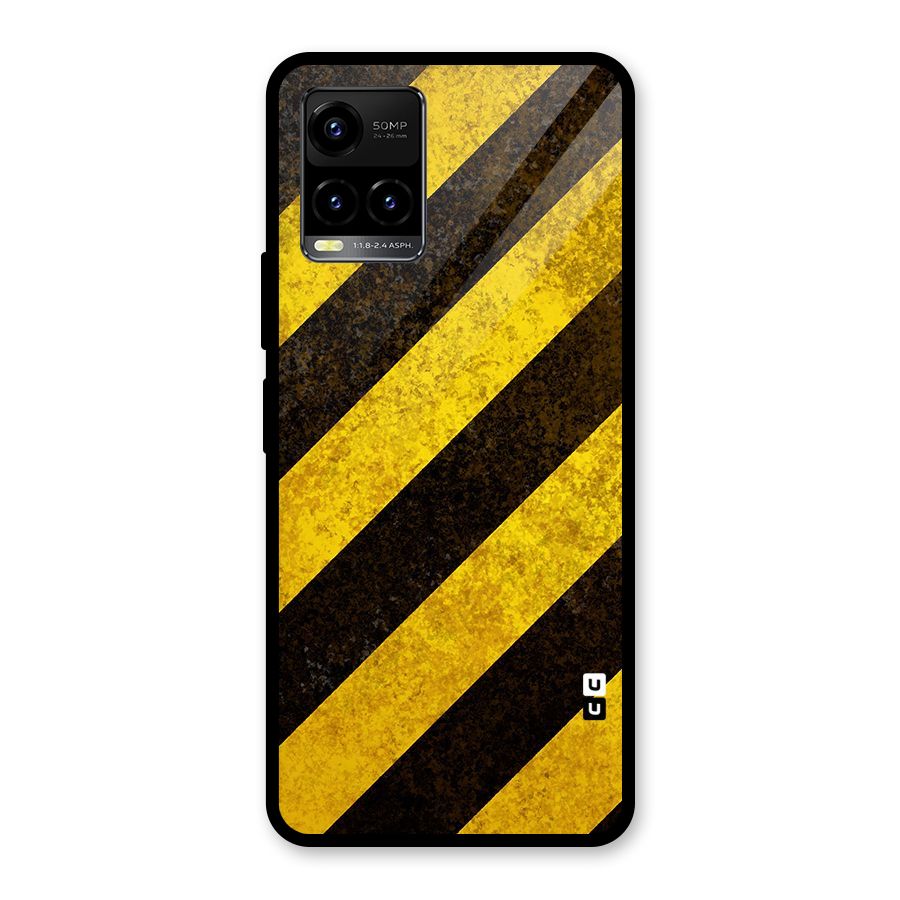 Diagonal Road Pattern Glass Back Case for Vivo Y21T