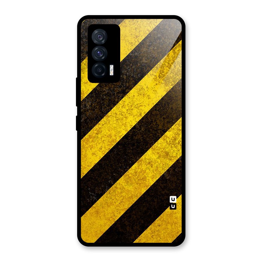 Diagonal Road Pattern Glass Back Case for Vivo iQOO 7 5G