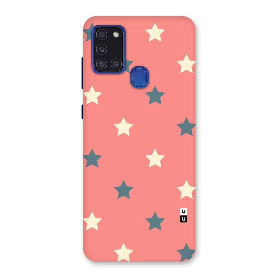 Diagonal Stars Back Case for Galaxy A21s