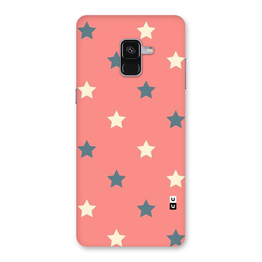 Diagonal Stars Back Case for Galaxy A8 Plus