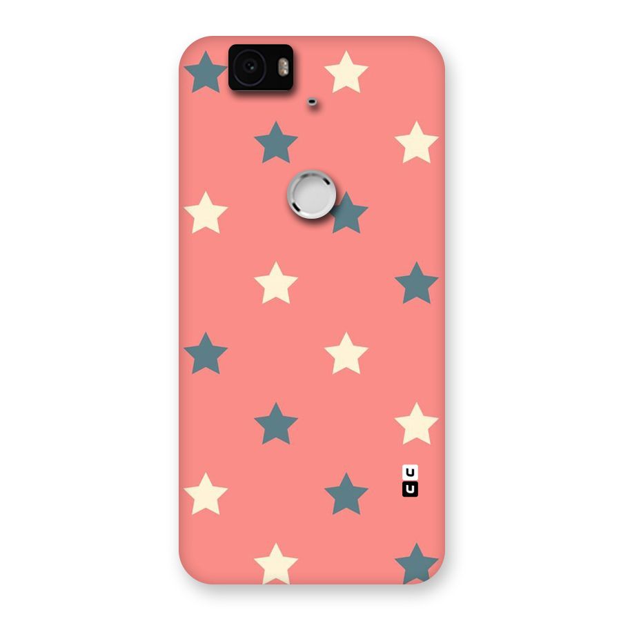 Diagonal Stars Back Case for Google Nexus-6P
