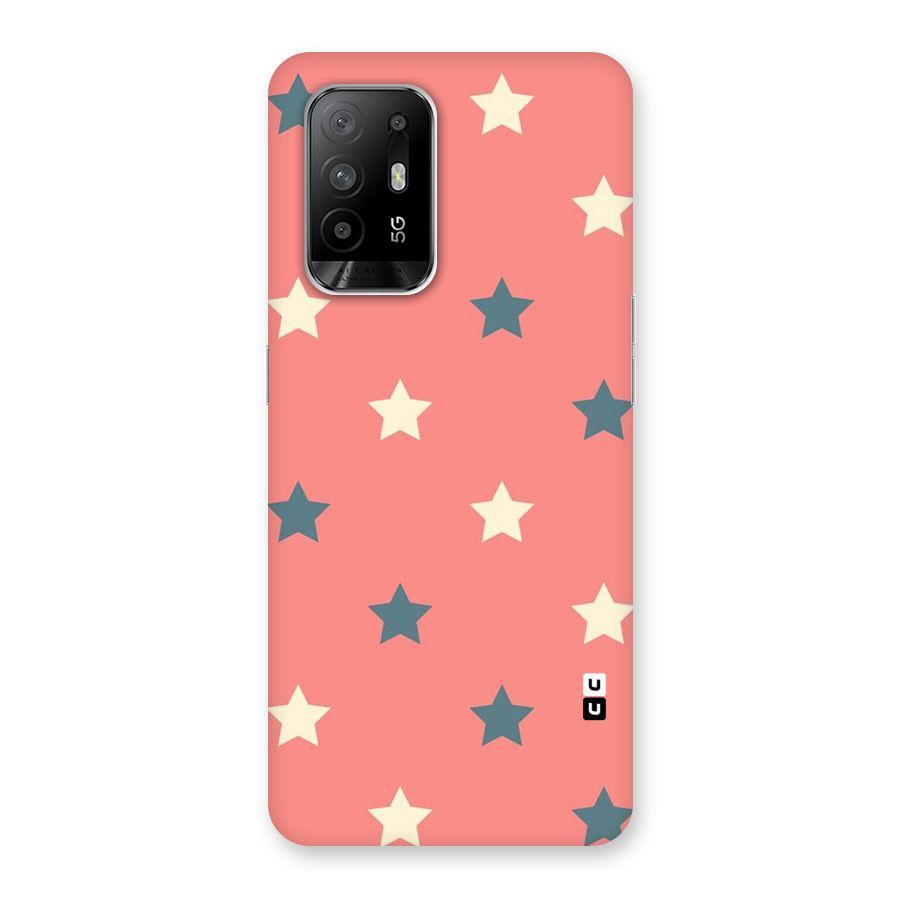 Diagonal Stars Back Case for Oppo F19 Pro Plus 5G