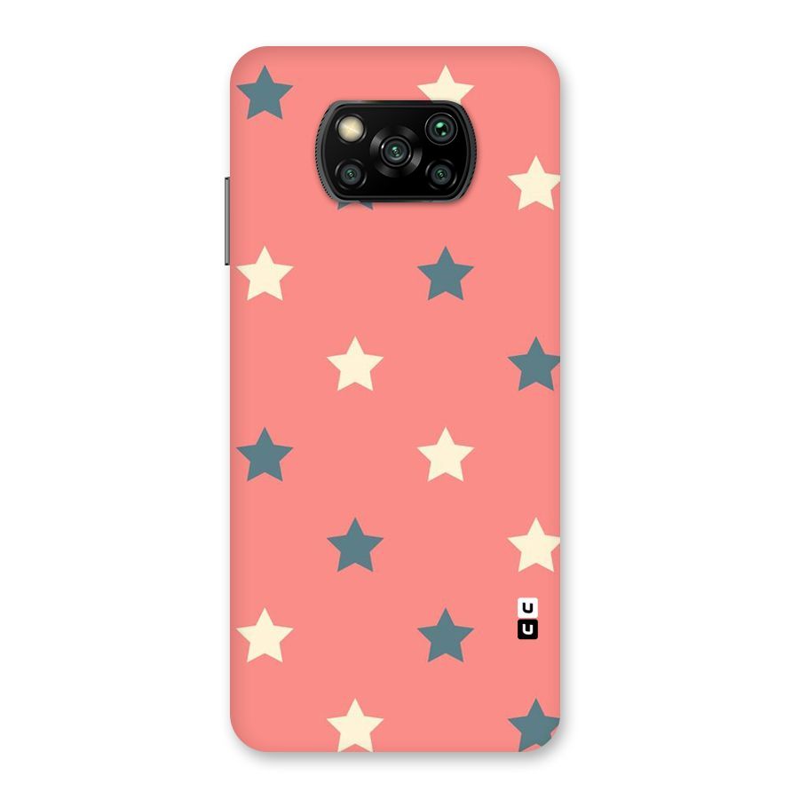 Diagonal Stars Back Case for Poco X3