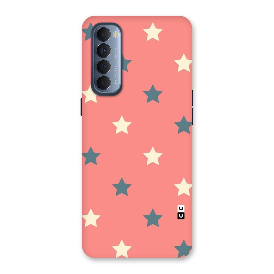 Diagonal Stars Back Case for Reno4 Pro