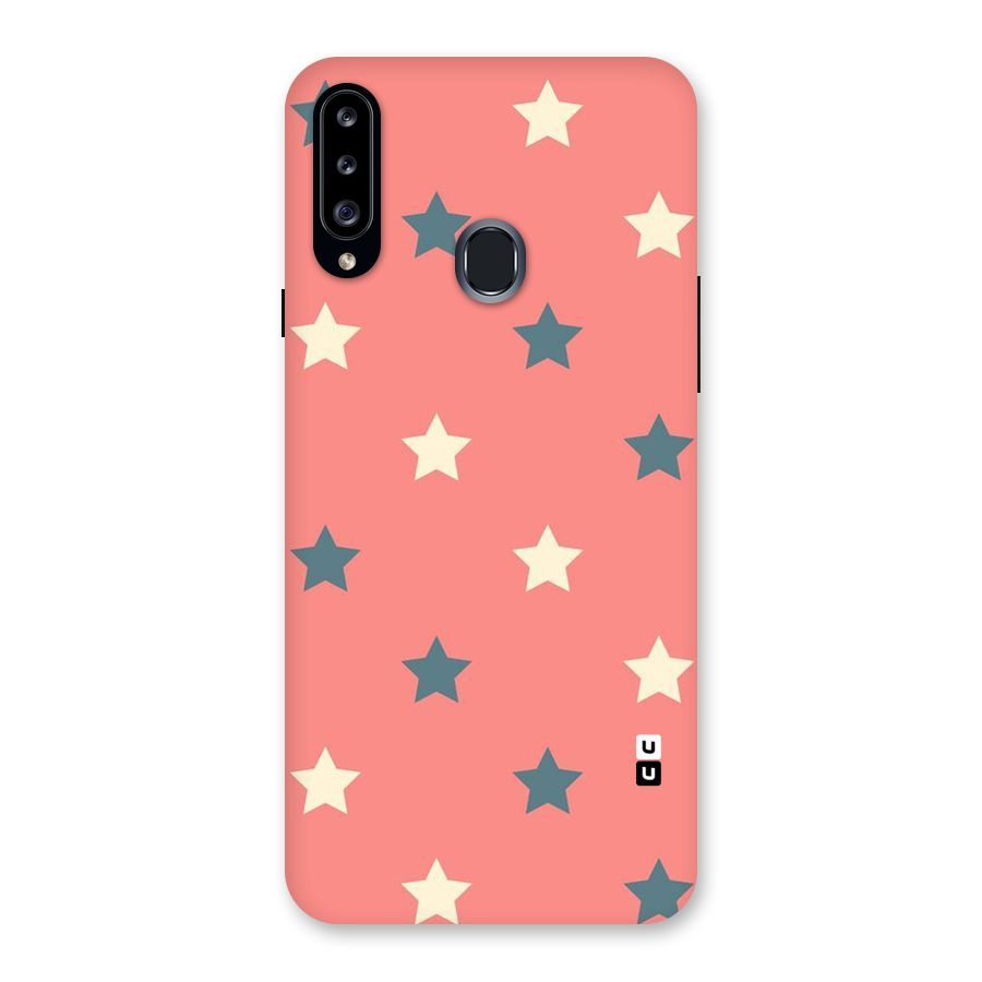 Diagonal Stars Back Case for Samsung Galaxy A20s