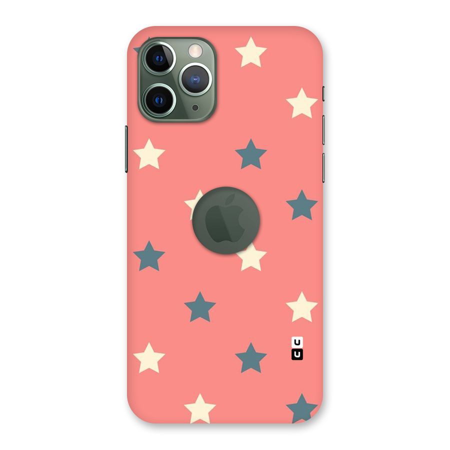 Diagonal Stars Back Case for iPhone 11 Pro Logo  Cut
