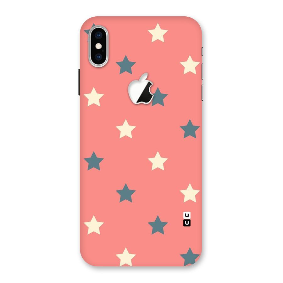 Diagonal Stars Back Case for iPhone XS Max Apple Cut