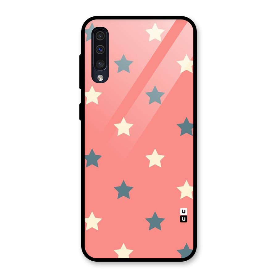 Diagonal Stars Glass Back Case for Galaxy A30s