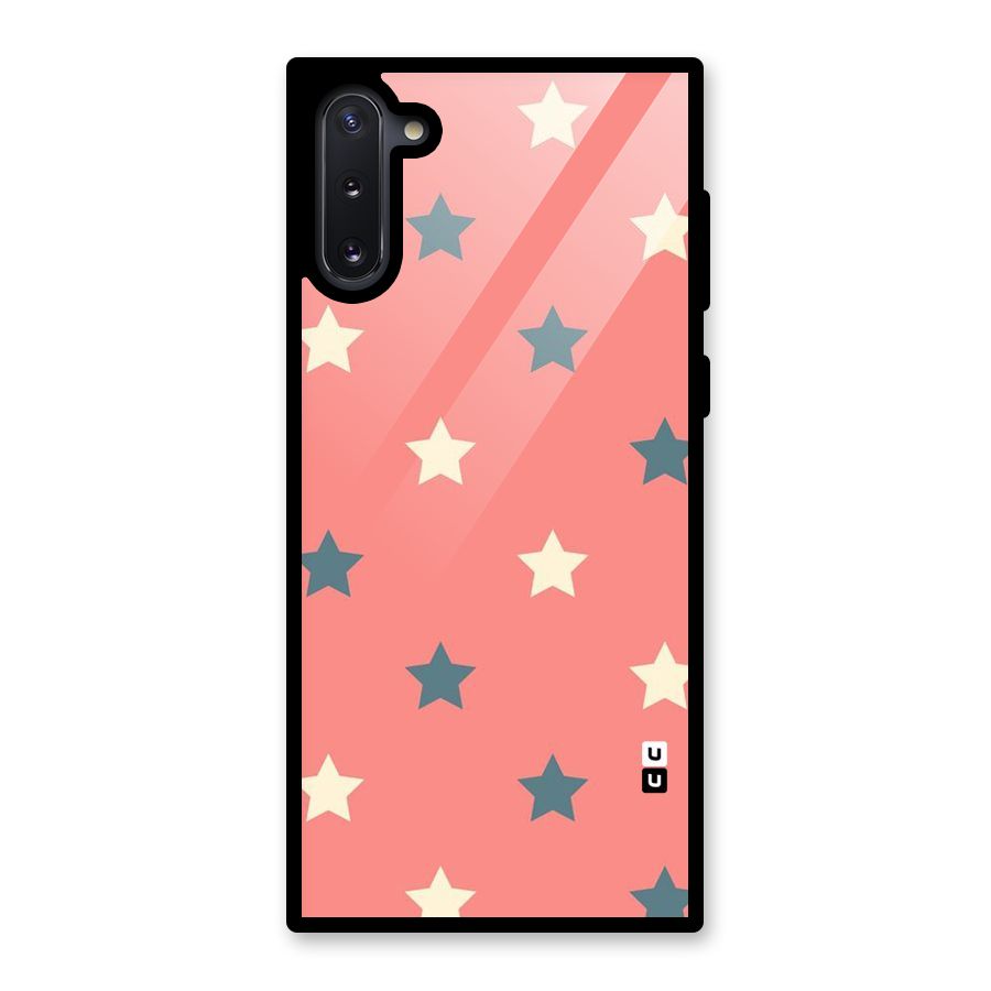Diagonal Stars Glass Back Case for Galaxy Note 10