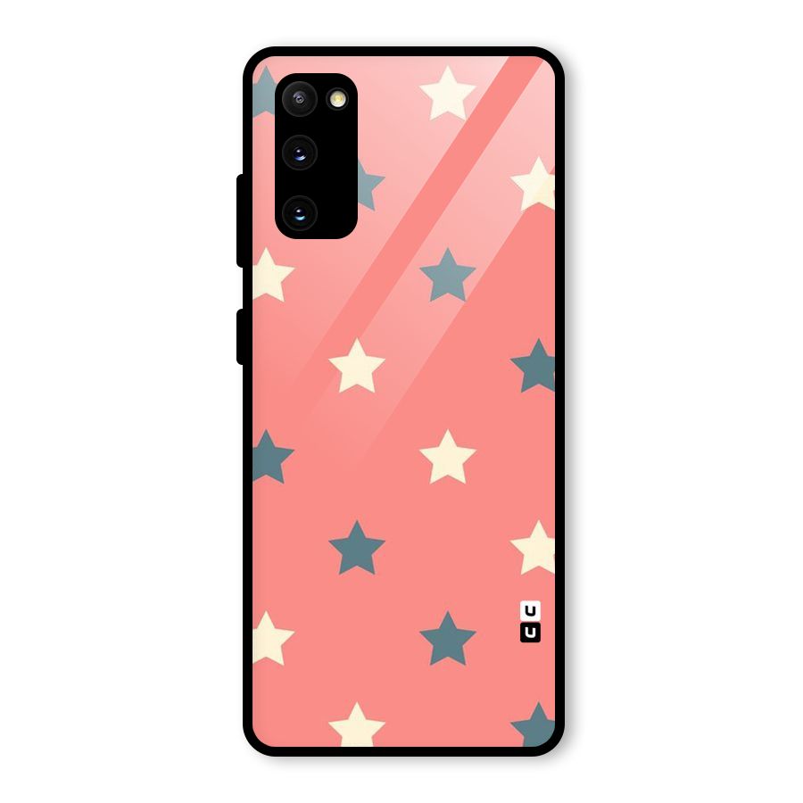 Diagonal Stars Glass Back Case for Galaxy S20 FE 5G