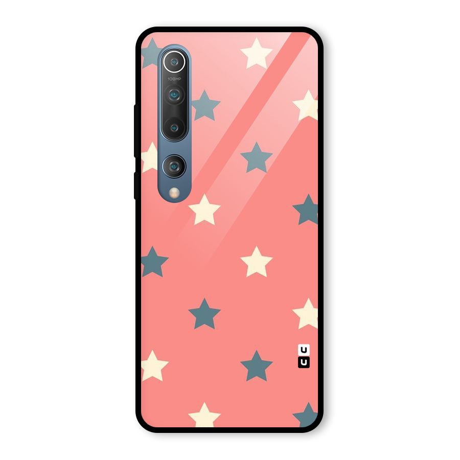 Diagonal Stars Glass Back Case for Mi 10