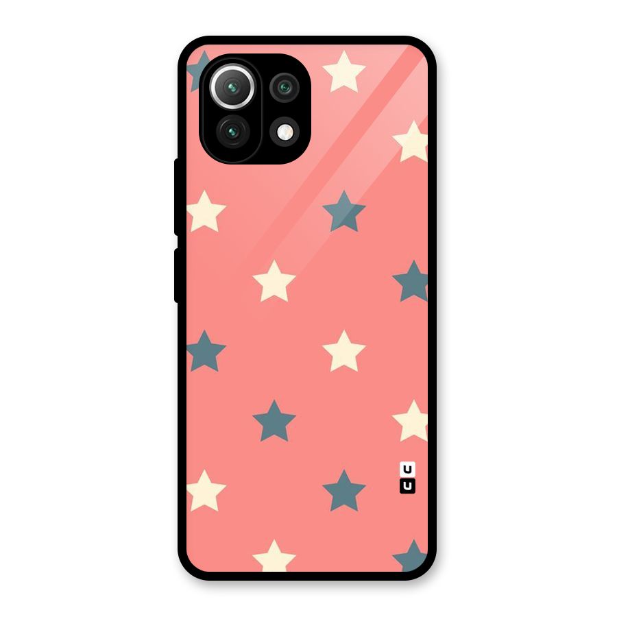 Diagonal Stars Glass Back Case for Mi 11 Lite NE 5G