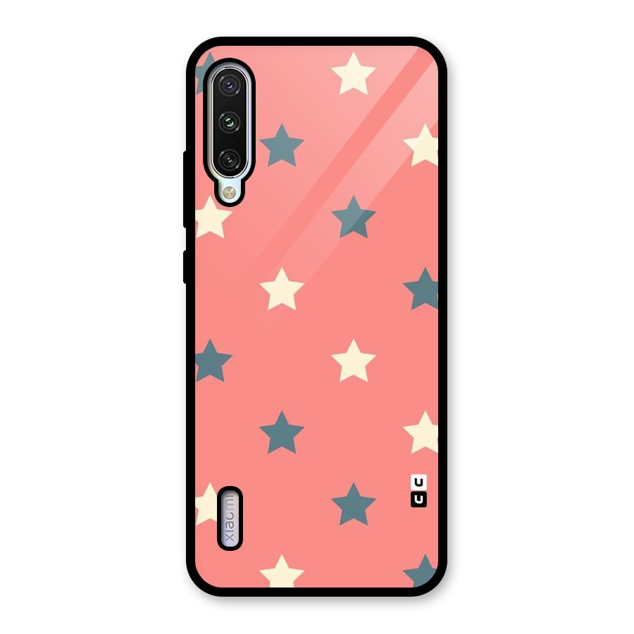 Diagonal Stars Glass Back Case for Mi A3