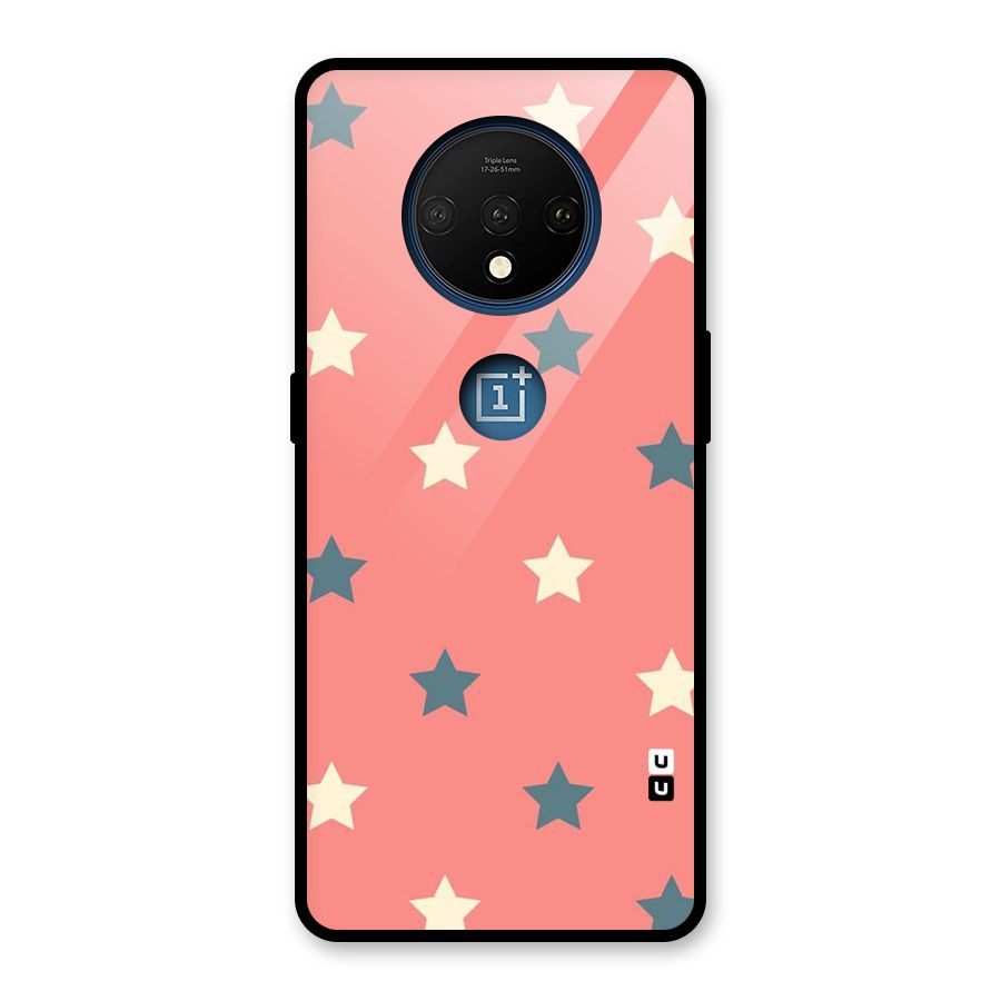 Diagonal Stars Glass Back Case for OnePlus 7T