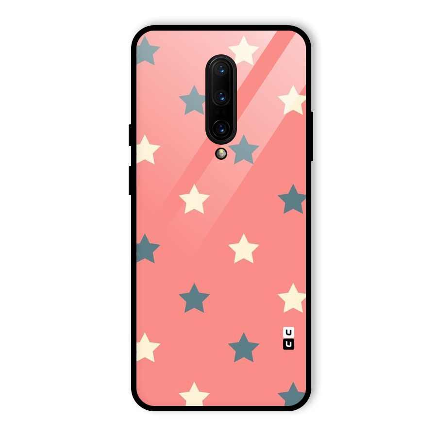 Diagonal Stars Glass Back Case for OnePlus 7 Pro