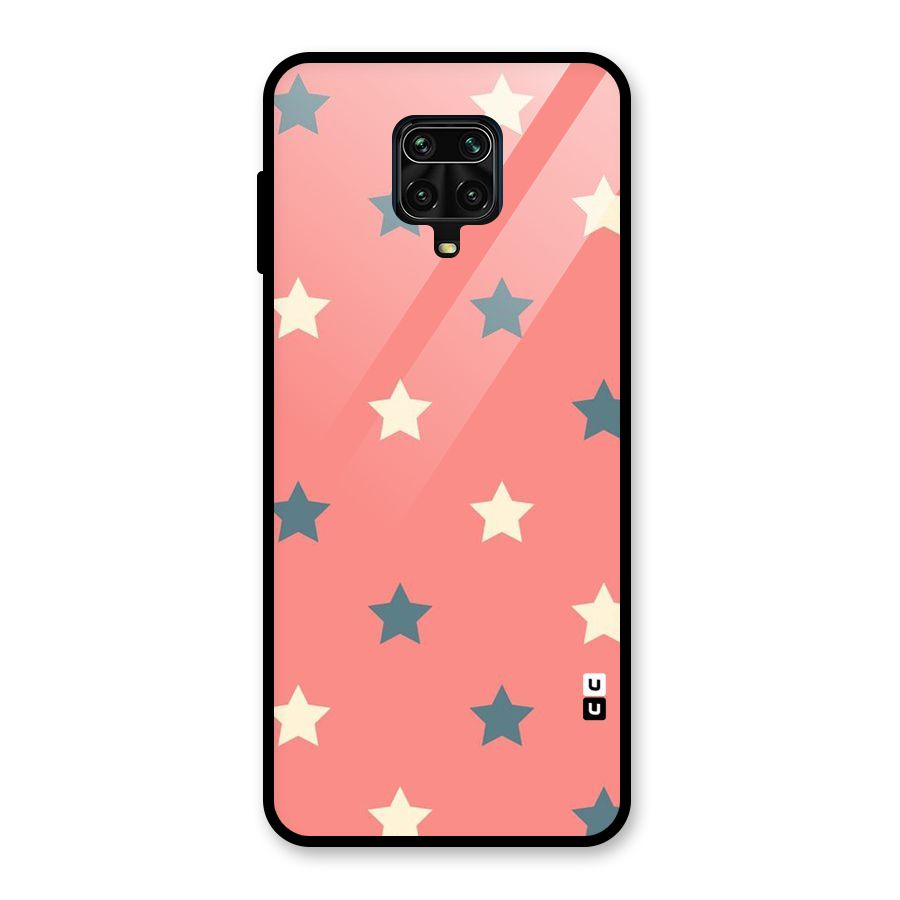 Diagonal Stars Glass Back Case for Poco M2 Pro