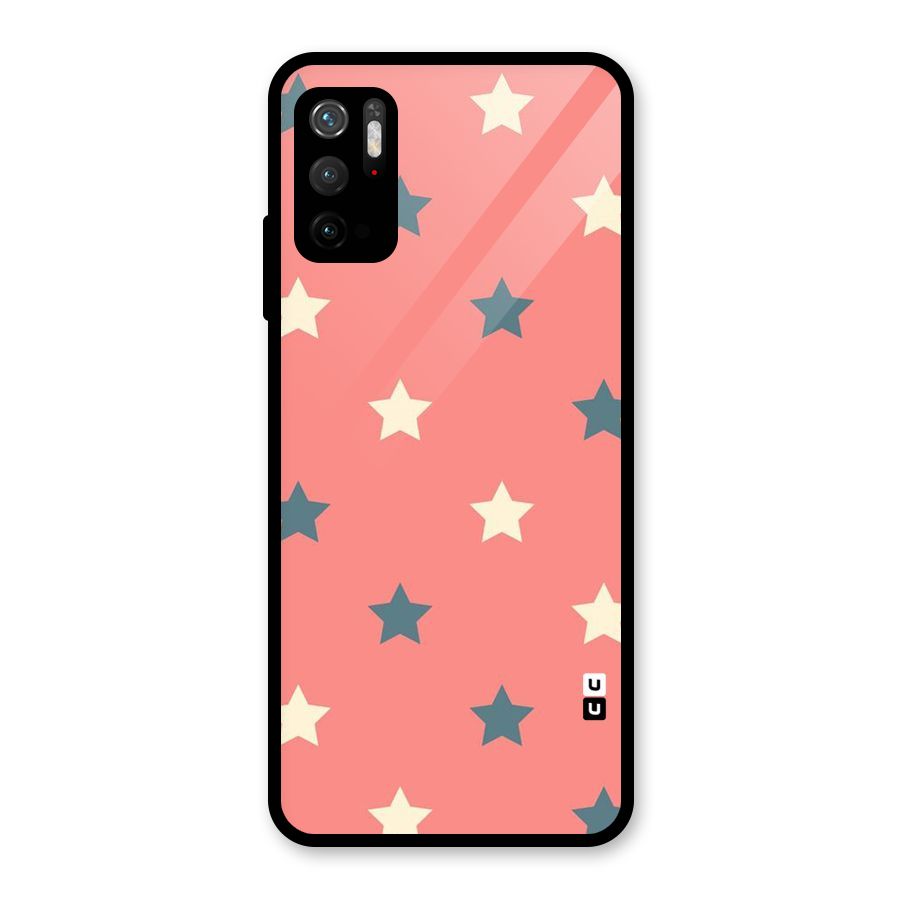 Diagonal Stars Glass Back Case for Poco M3 Pro 5G
