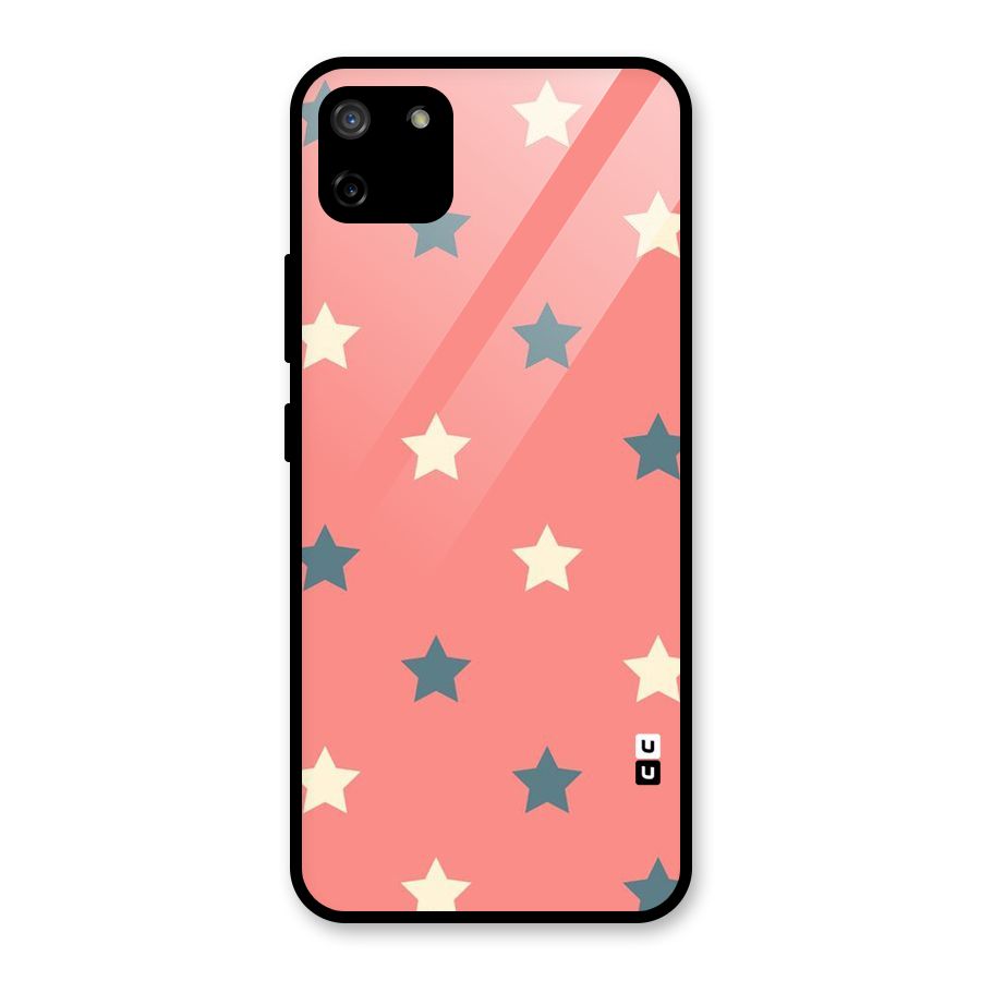 Diagonal Stars Glass Back Case for Realme C11