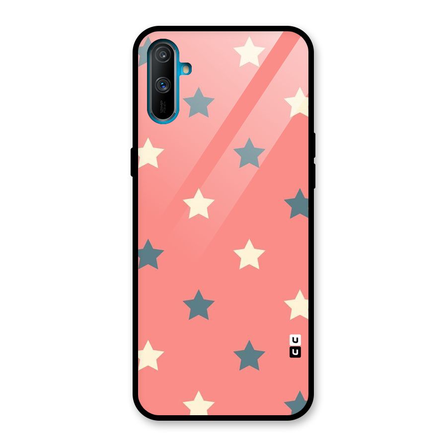 Diagonal Stars Glass Back Case for Realme C3
